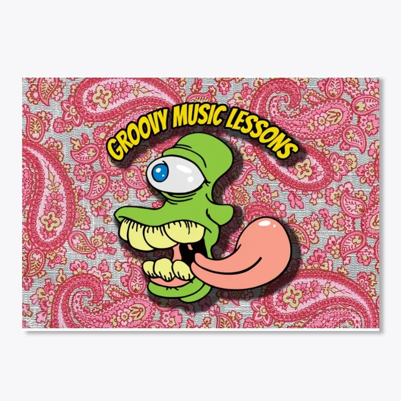 GROOVY MUSIC LESSONS PINK PAISLEY